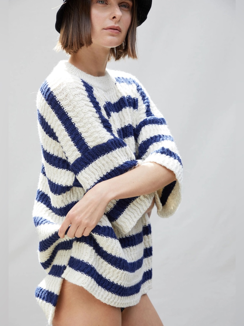 Apiece Apart MAHO Oversized Striped Sweater - Beach